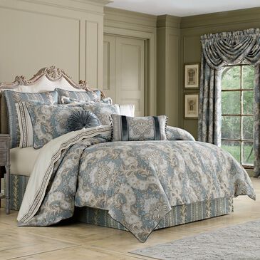 J. Queen New York Crystal Palace 4-Piece King Comforter Set in French Blue, , large