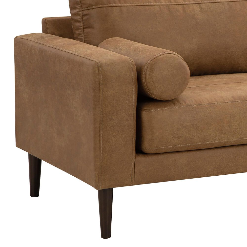 Ashley Telora Stationary Sofa and Loveseat Set in Caramel, , large