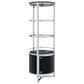 Mayberry Hill Lalia Wine Cabinet in Black and Chrome, , large
