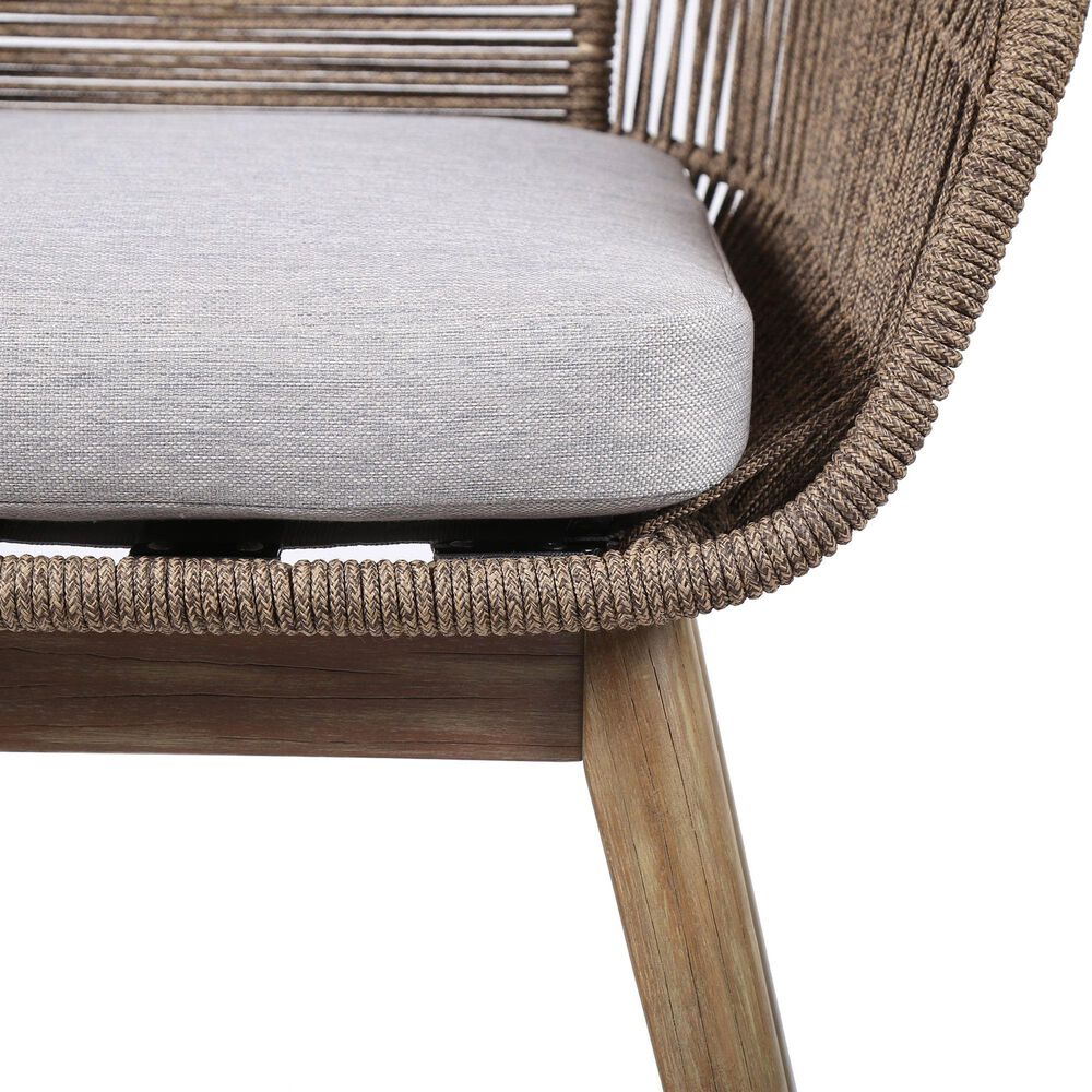 Blue River Tutti Frutti Outdoor Dining Chair with Grey Cushion in Light Eucalyptus, , large