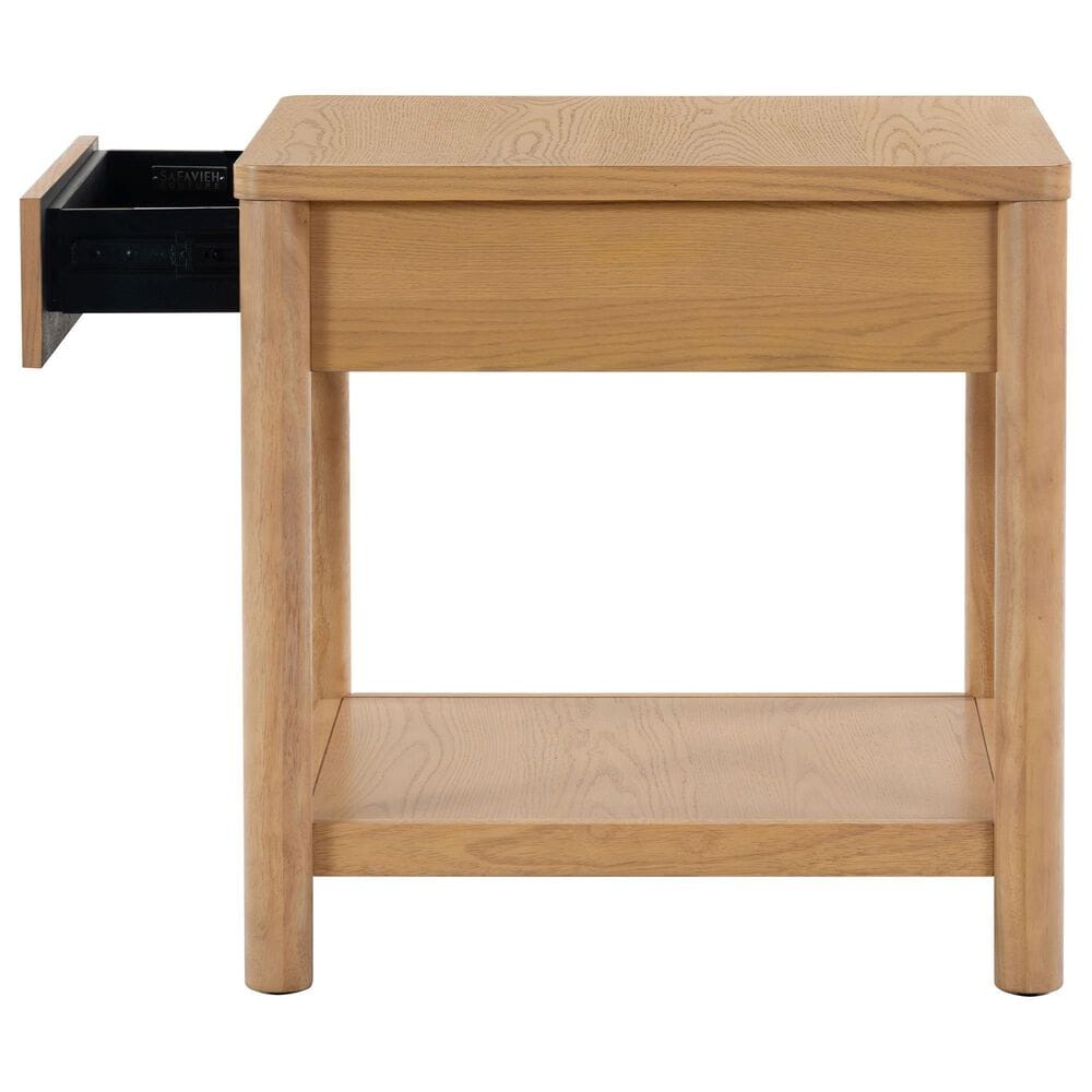 Safavieh Jaylessa 1-Drawer End Table in Natural, , large