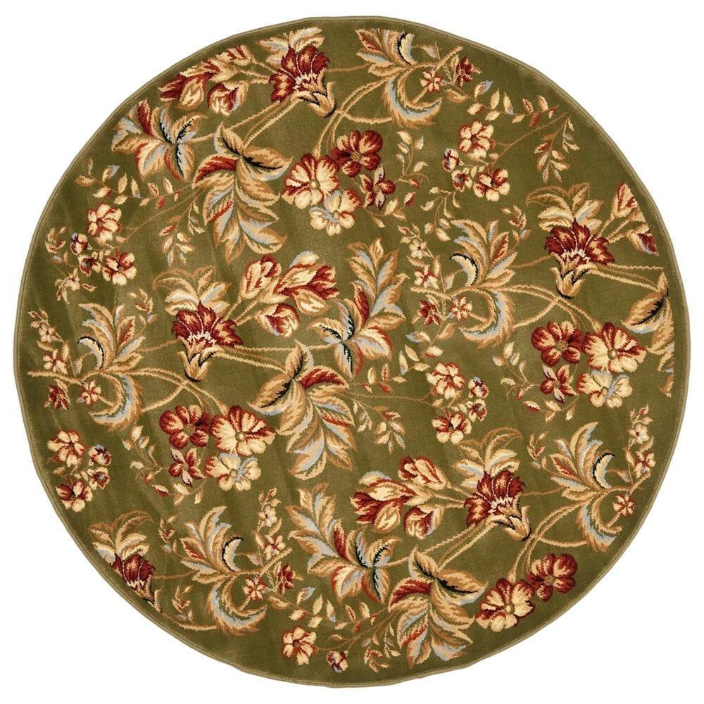 Safavieh Lyndhurst 8" Round Sage Area Rug, , large