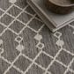 Nourison Positano Southwestern Charcoal 5" x 7" Indoor/Outdoor Area Rug, , large