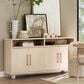 Urban Home Zinnia 4-Door Sideboard in White Sand, , large