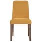 Ashley Lyncott Side Chair with Mustard Yellow Cushion in Brown, , large