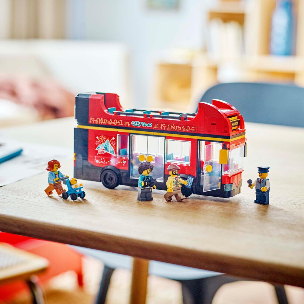 LEGO City Red Double-Decker Sightseeing Bus, , large