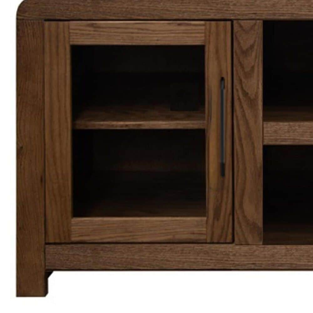 Legends Home Haven 65&quot; TV Stand with Glass Doors in Bourbon, , large