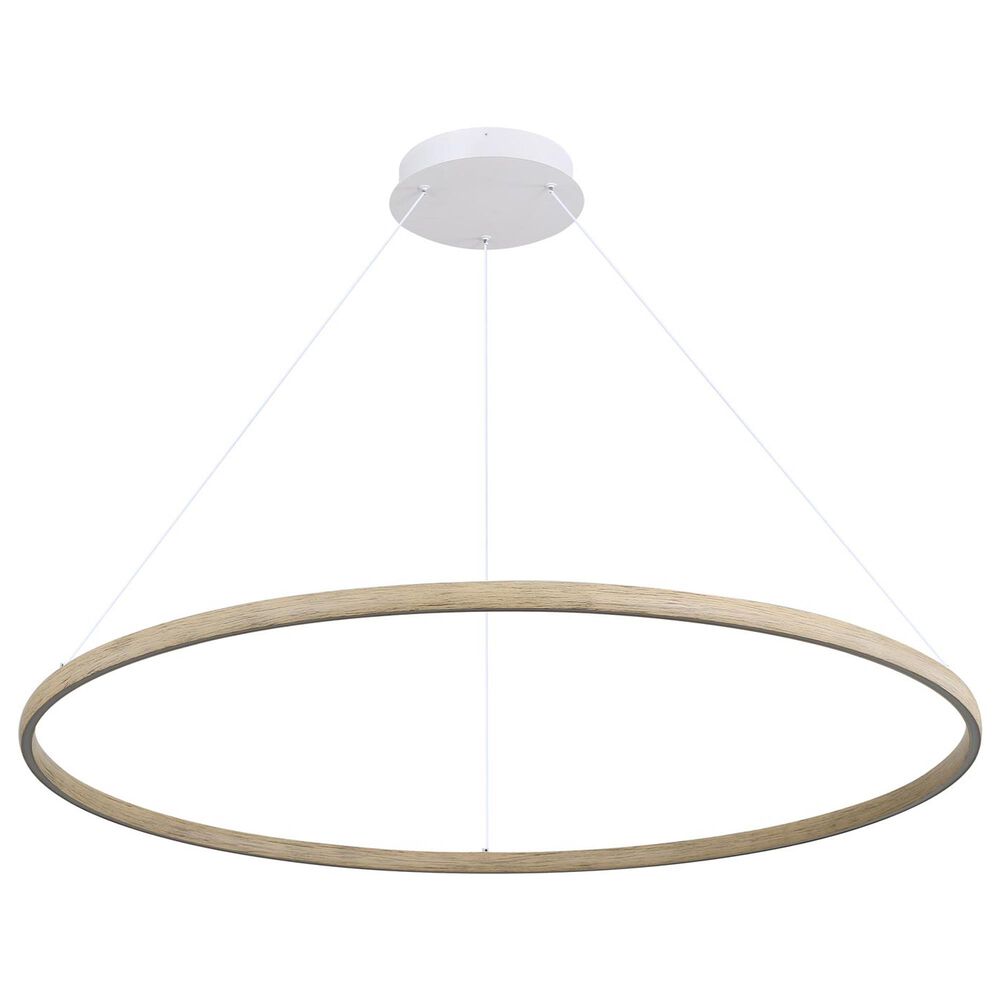 Golden Lighting Veritas 35" 1-Light Chandelier in Walnut, , large