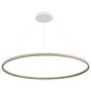 Golden Lighting Veritas 35" 1-Light Chandelier in Walnut, , large