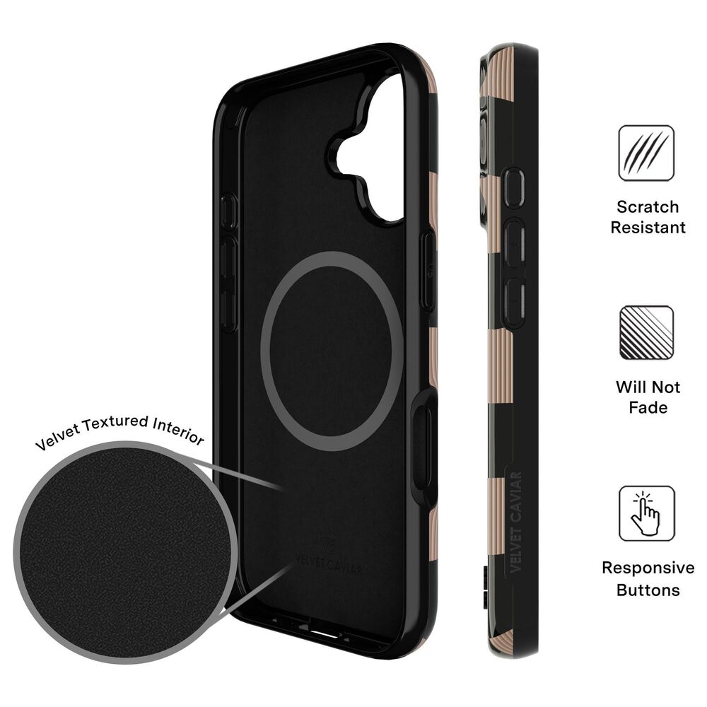 Velvet Caviar MagSafe Case For Apple iPhone 17 in Mocha Vibe Checkered, , large