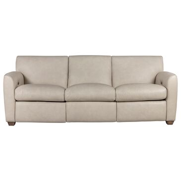 Bernhardt Sloane Leather Power Reclining Sofa in Gray, , large