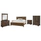 Viceray Collections Cool Rustic 5-Piece King Plank Bedroom Set in Mink, , large