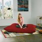 Jaxx 5.5" Pillow Bean Bag Pillow in Cinnabar, , large