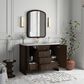 James Martin Vanities Gracyn 48" Single Bathroom Vanity in Sable with 3 cm White Zeus Quartz Top and Rectangular Sink, , large
