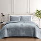 Hallmart Collectibles Reese 3-Piece Queen Coverlet Set in Blue, , large