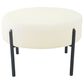 Kinfine HomePop Sherpa Ottoman in Cream, , large