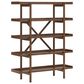 Ashley Lyncott 2-Piece Desk and Bookcase Set in Brown, , large