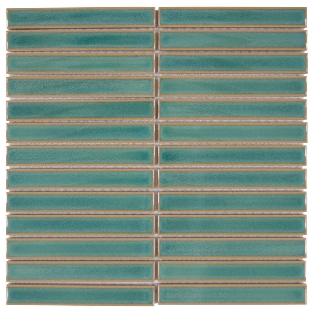 Emser Souvenir Lagos 1" x 6" on 12" x 12" Porcelain Mosaic Sheet, , large