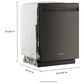 KitchenAid 24" Max Jets Third Rack Dishwasher with Front Control ProDry System in PrintShield Stainless, , large