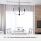 Hunter Southcrest 26" 4-Light Chandelier in Flat Matte Black, , large