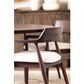 Home Trends & Design Cambridge Upholstered Dining Arm Chair in Dark Walnut, , large