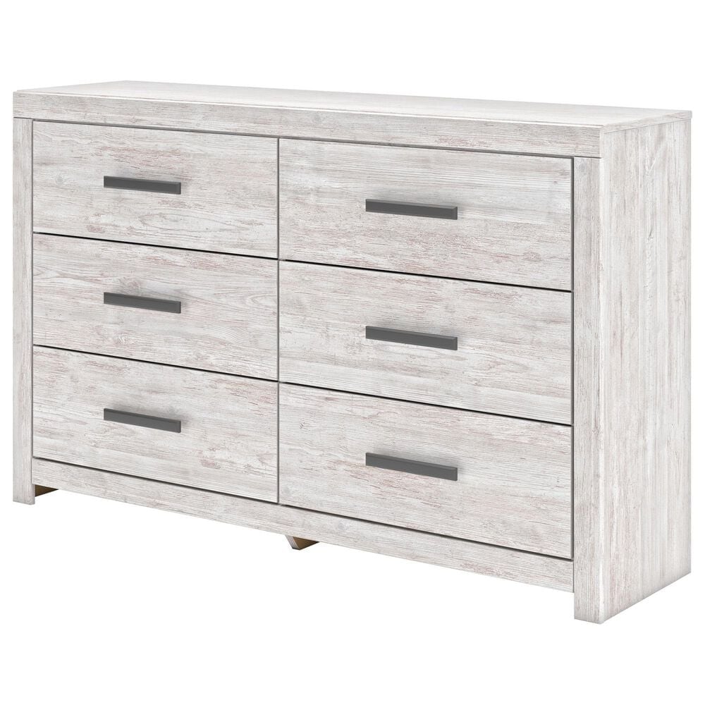 Ashley Cayboni 6-Drawer Dresser in Whitewash, , large