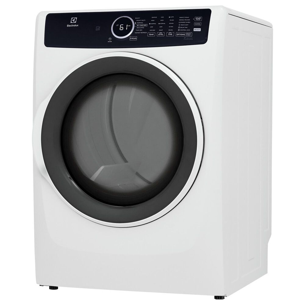 Electrolux 8 Cu. Ft. Front Load Gas Dryer with Sanitize in White, , large
