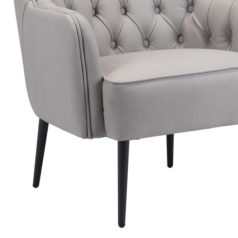 Zuo Modern Tasmania Accent Chair in Gray and Black, , large