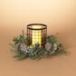The Gerson Company Holiday Centerpiece Candle Holder in Green and Black, , large