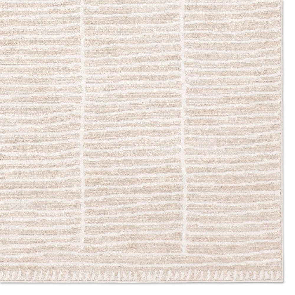 Jaipur Eva Siawin Tan and Taupe 5' x 8' Area Rug, , large