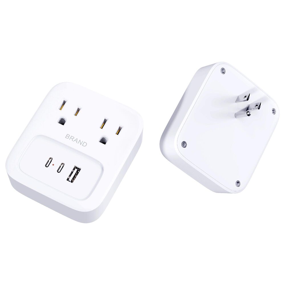 POM Gear 18W 5-Port Power Station in White, , large