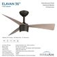 Minka-Aire Elavan 36" Indoor/Outdoor Ceiling Fan with LED Light in Dark Bronze, , large