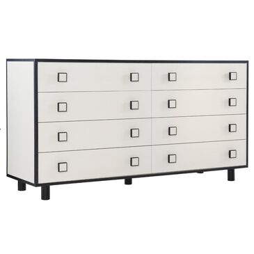 Bernhardt Silhouette Dresser in Eggshell and Onyx, , large