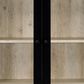 Coaster Hawthorne 4-Shelf Glass Door Tall Cabinet in Black, , large
