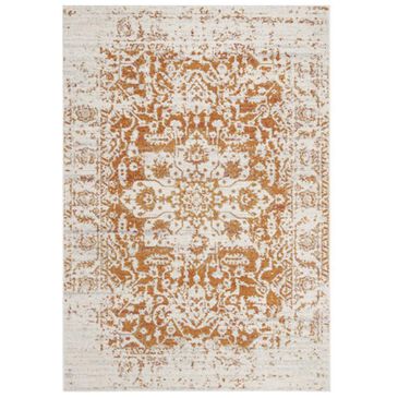 Safavieh Madison MAD603P 4" x 6" Orange and Ivory Area Rug, , large