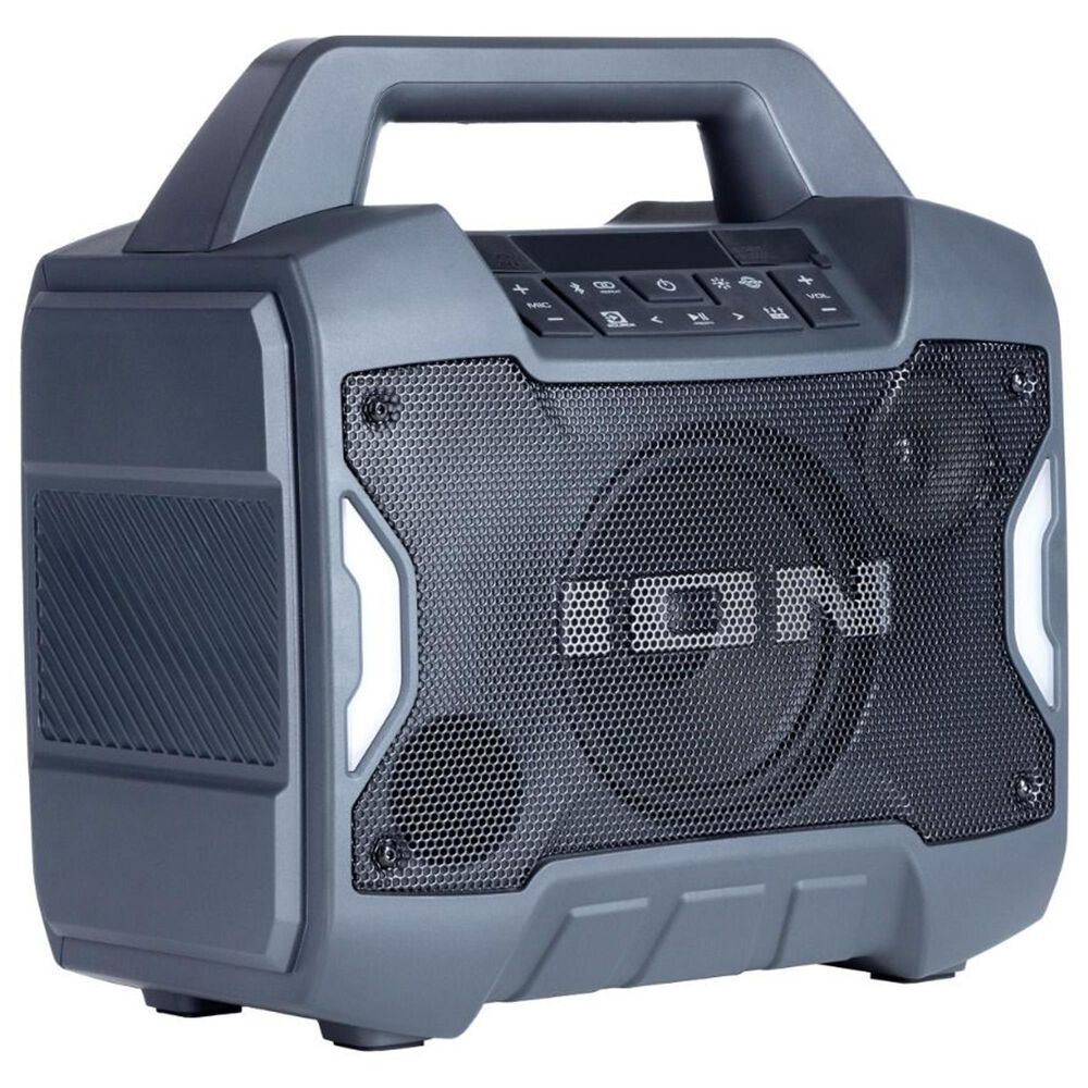 Ion Game Day Primetime Portable Rechargeable Speaker with Lights in Gray, , large