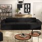 Furniture of America Facil 3-Piece Modular Track Arm Sofa in Black, , large