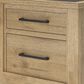 Ashley Galliden 2-Drawer Nightstand in Light Brown and Cement, , large