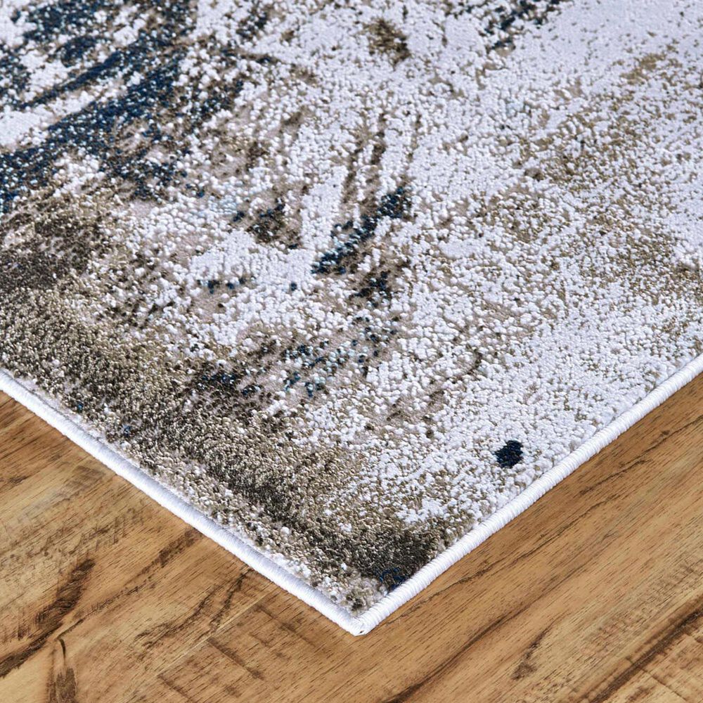Feizy Gaspar 8&#39; x 11&#39; White and Gray Area Rug, , large