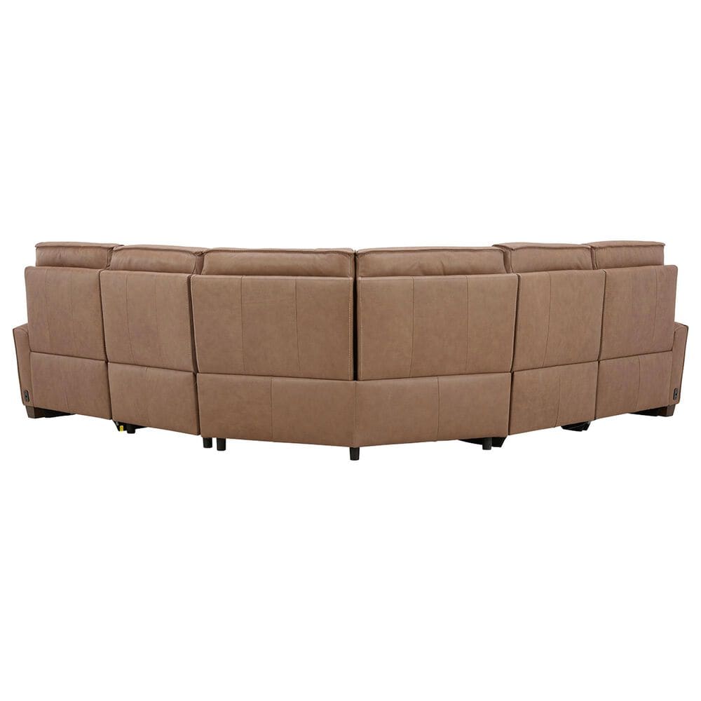 Interlochen 5-Piece Leather Power Reclining Sectional with Power Headrests in Aline Butternut, , large