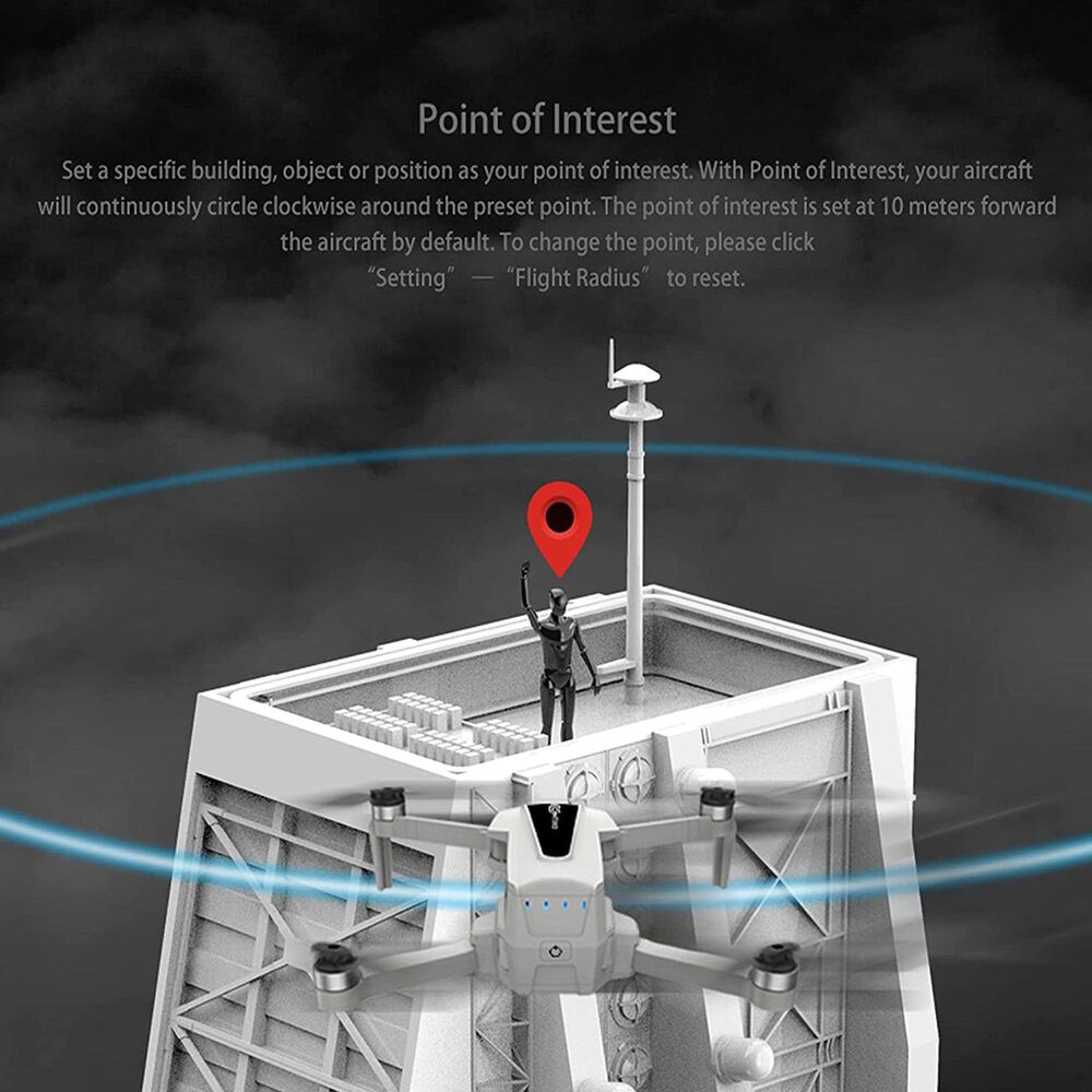 Contixo F31 Pocket Drone with 4K Camera in Gray, , large