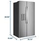 GE Appliances 27.9 Cu. Ft. Side-By-Side Refrigerator with Extra Tall Dispenser in Fingerprint Resistant Stainless Steel, , large