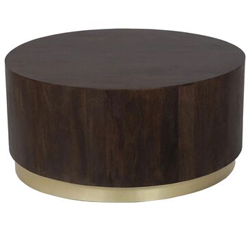 37B Form Coffee Table in Coffee and Brass, , large