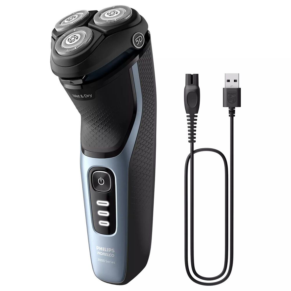 Norelco 3600 Wet and Dry Electric Shaver in Storm Blue, , large