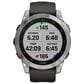 Garmin Fenix 7 Standard Edition Smartwatch in Silver with Graphite Band, , large