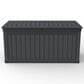 HOMLUX 260-Gallon Outdoor Storage Deck Box with Lockable Lid in Black, , large