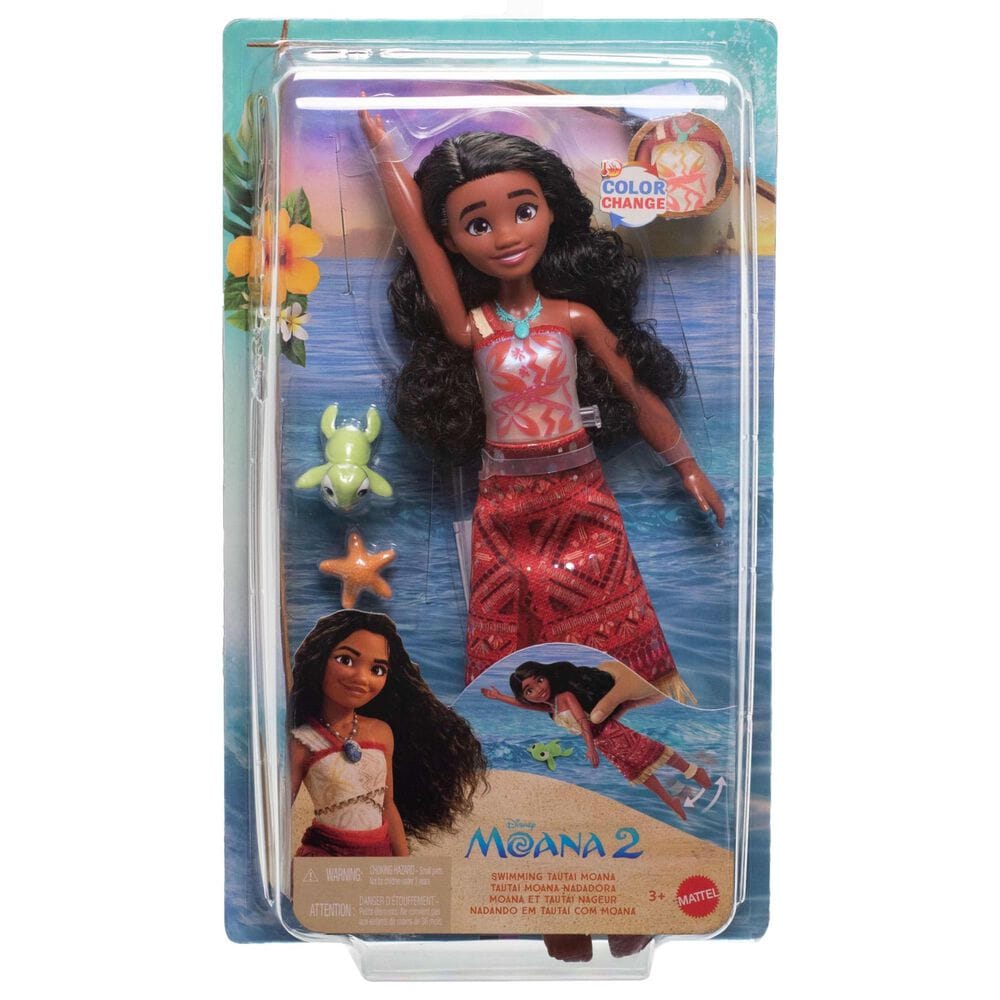 Barbie Swimming Tautai Moana Fashion Doll with Accessories in Multicolor, , large