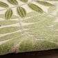 Nourison Aloha ALH18 10" x 14" Ivory and Green Indoor/Outdoor Area Rug, , large