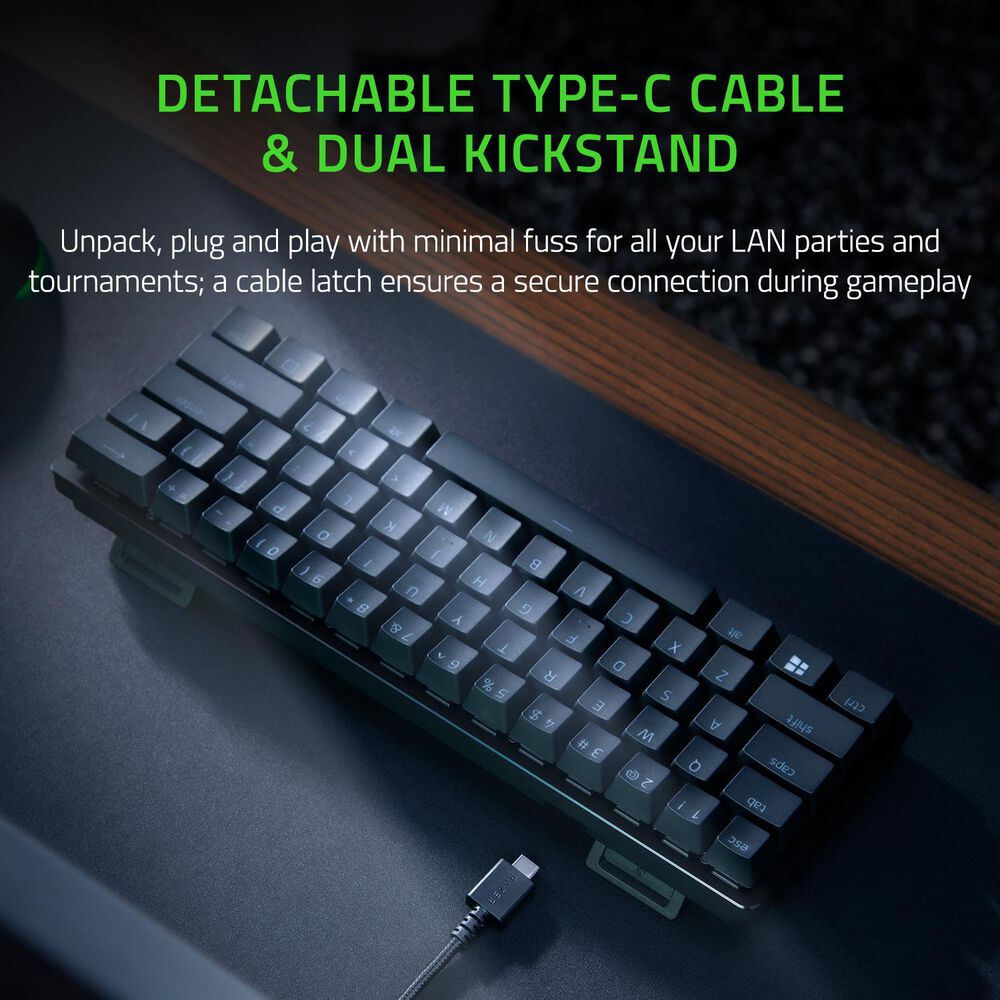 Razer Huntsman Mini Gaming Keyboard with Chroma RGB Backlighting in Black, , large