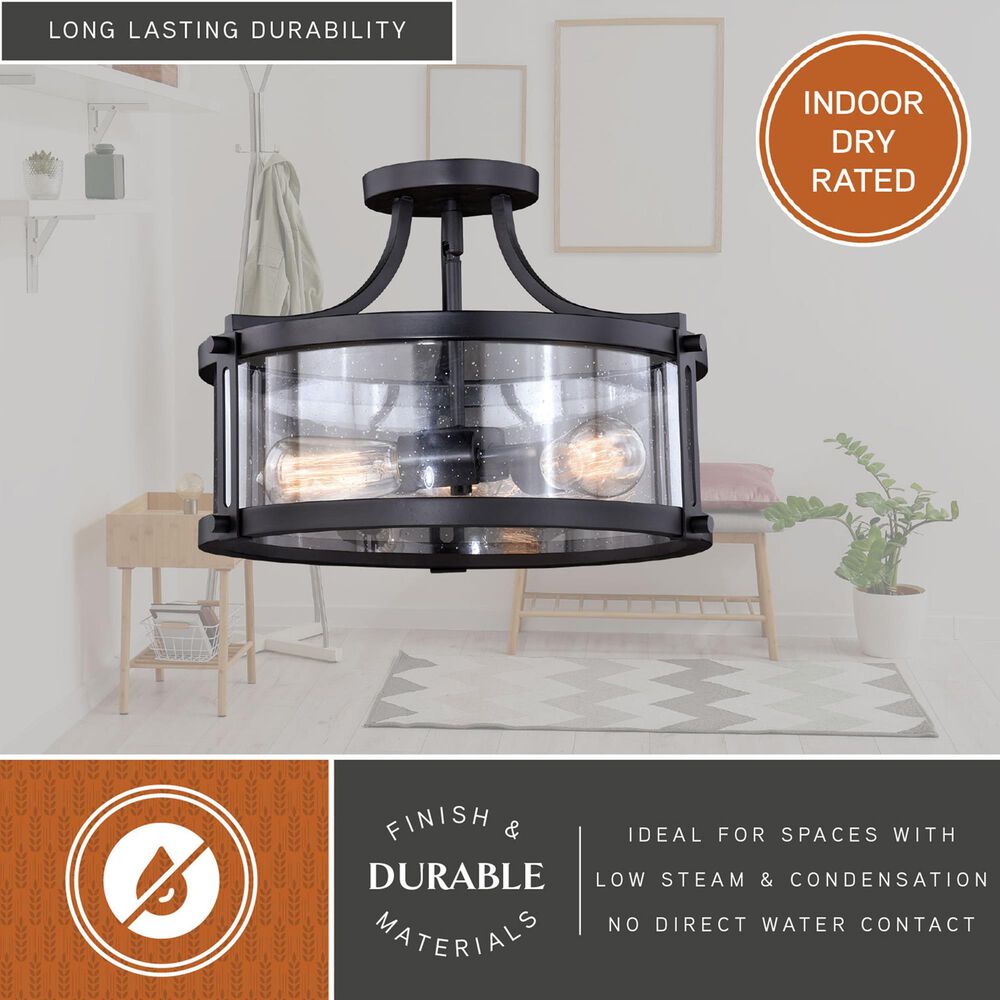 Vaxcel Holbrook 3-Light Semi Flush Mount in Noble Bronze, , large